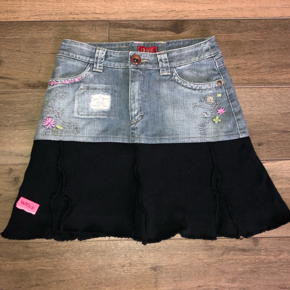 Chipie Denim/ Cotton Skirt Girls New